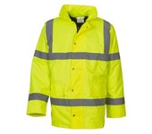 Yoko Chaqueta acolchada de alta visibilidad Classic Motorway unisex para adultos S amarillo