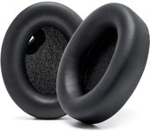 Almohadillas extra gruesas para auriculares Sony WH1000XM4 WC de piel sintética suave, cancelación de ruido premium, memoria de mayor grosor y sensor activado, color negro. negro
