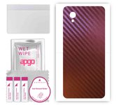 apgo skin sticker film foil vinyl for the BACK compatible with Alcatel 1, scratch-resistant, easy to install - Carbon Chameleon CAKA5