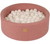 Piscina de pelotas redonda MeowBaby® Boucle rosa 90x30 cm