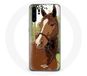 Coque pour Huawei P30 pro Quarter Horse Marron Race de cheval
