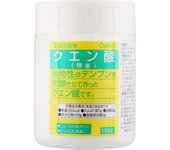 Taiyo Seiyaku Ácido cítrico 100 g Aditivos alimentarios Productos de venta libre Para limpiar ollas. Aditivos alimentarios 1 set