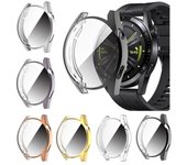 Funda protectora chapada de TPU para Huawei Watch GT3 GT 3, 42mm, 46mm, Protector de pantalla de cobertura completa, parachoques GT3 42mm transparente
