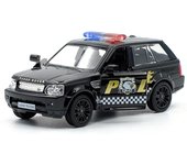 Escala 1/36 Land Rover Range Rover Policía SUV Vehículo de juguete Coche de aleación Diecast Modelo de coche de juguete con retroceso para niños Regalos Colección de juguetes 1/36-Size:12.5*5*4cm negro