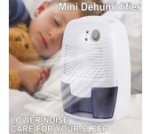 Mini deshumidificador doméstico tipo enchufe Capacidad del tanque 500 ML Adecuado para dormitorio, estudio, oficina y otras áreas Deshumidificación rápida y silenciosa, purifica el aire 110-120V