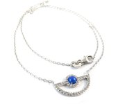Les Trésors De Lily [P0197] - Collier argent 'Princesse Opale' bleu argenté (rhodié) azul