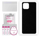 apgo Protective Skin Sticker for the back compatible with Honor Play 20 PRO, Wrap Film, Foil, Vinyl - Pattern Matte Black
