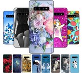 Funda para Samsung Galaxy S10, funda para Samsung S10 Plus, S10e, funda para teléfono S10+, S10Plus, S10 E, G975F, SM-G973F, funda de silicona negra de tpu For Samsung S10 (4G)