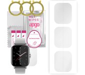 3 protectores de pantalla de hidrogel apgo para Amazfit GTS 2, película de hidrogel, con capa de posicionamiento de fácil instalación