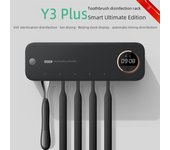 Cepillo de dientes eléctrico esterilizador UV con soporte de secado de pared English packaging blanco perla