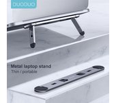 Oatsbasf Soporte para computadora portátil Soporte para computadora portátil Accesorios para tabletas Soporte para macbook pro Mini Soporte portátil plegable para computadora portátil Soporte de enfriamiento laptop stand plata