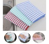 Paños de cocina de trapo, nuevos paños de algodón para secar y lavar platos, paños absorbentes de gran tamaño, paños de limpieza, suministros de cocina naranja
