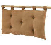 Tête de lit  Gaïa  5 boutons avec passants 50 x 80 cm  Gaze de Coton  - Gaïa Camel