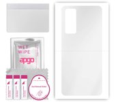 apgo Ultra Clear Protective Skin Sticker for the back compatible with Huawei P Smart 2021 NFC, Wrap Film, Hydrogel Film, Flexible, Soft TPU with posit