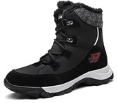 Botas de nieve de buena calidad para hombre, nuevas zapatillas altas, zapatos casuales cómodos para mujer, zapatillas de deporte, botas cálidas de invierno para hombre 2025 35 gris