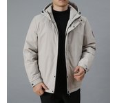 Nueva chaqueta de plumón de invierno para hombre, corta, con capucha, para jóvenes, de 90 pulgadas, chaqueta de plumón de pato blanca, chaqueta cálida M