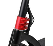 Abrazadera plegable para patinete eléctrico, bloqueo reforzado, varilla Vertical de aleación de aluminio, bloqueo resistente, rápido rojo