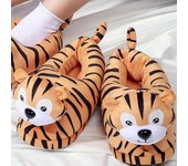 Pantuflas de invierno con bonitos animales para mujeres y niñas, pantuflas cálidas de invierno mullidas kawaii para mujer, pantuflas de casa con dibujos de vaca lechera, zapatos divertidos 38-39 blanco negro