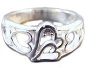 Anillo de plata 'Amor' 54 plata