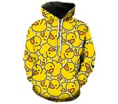 Primavera otoño estampado 3d animales Kawaii patos cerdo hombres mujeres Unisex Sudadera con capucha Casual de gran tamaño pulóver moda sudadera hombres ropa XL