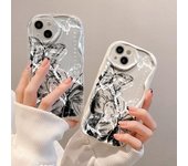 Funda de teléfono para iPhone 11 13 XR 15 14 Pro Max iPhone 12 16 7 8 Plus XS Max Samsung A15 A55 A05 Redmi 12 13C 13 9 Samsung A05 blanco