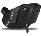 Alforja de bicicleta Bolsa de asiento de bicicleta impermeable Bolsa de asiento de bicicleta de ciclismo reflectante Bolsa de tija de sillín trasera Cola ultra ligera negro