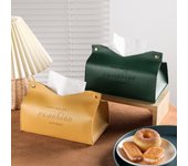 Caja de pañuelos de cuero nórdico para el hogar y el automóvil: decoración creativa para la sala de estar o la mesa de café