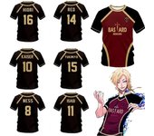 Camiseta de fútbol sala con patrón Vl Replika Blue Lock Anime Bastard Munich, camiseta de verano para hombre y mujer, camiseta deportiva informal en 3D S