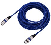 Cable de micrófono balanceado de 3 pines con conector XLR macho a hembra de 10 metros