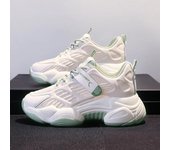 Zapatos de padre transpirables de moda retro coreana para mujer, primavera 2024, nuevos zapatos de suela gruesa para desfile de moda, zapatillas informales pequeñas 35 gris