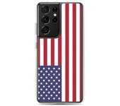 Coque Téléphone - Samsung - Galaxy S24 Ultra - Drapeau États-Unis - Souple - Multicolore