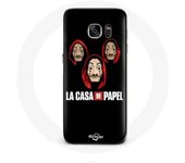 Coque pour Samsung Galaxy S6 Edge La casa de papel Masque et Logo