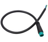 Cable de extensión para bicicleta eléctrica, macho de 5 pines, 0,8 pies, IP65, impermeable, portátil, para instrumentos eléctricos