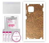 apgo Protective Skin Sticker for the back+sides compatible with Samsung Galaxy M53 5G, Full Wrap Film, Foil, Vinyl - Pattern Rusty Copper