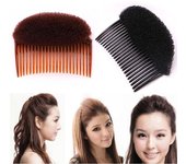 Moldeador de bouffant, cómodo y esponjoso, inserto oculto para peinar el cabello, fácil de dar volumen beige