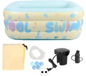 Bañera inflable para bebés, cubo de baño de PVC grueso, piscina plegable multifuncional