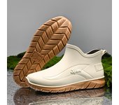 Zapatos de trabajo para Chef para hombre, botas impermeables a prueba de aceite para trabajo de cocina, Botas de lluvia antideslizantes, calzado de seguridad para Hotel y restaurante 39 negro