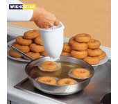 Molde para rosquillas fácil y rápido portátil, máquina para hacer rosquillas, dispensador Manual de gofres, máquina para rosquillas, gofres árabes de plástico ligero para freír