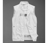 Chalecos de secado rápido de malla de verano para hombre, chaleco de pesca para escalada de montaña transpirable con múltiples bolsillos, chaqueta de trabajo sin mangas, Tops de ropa S blanco