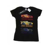 Disney Camiseta de algodón con perfil de Cars Racer para mujer/señora M blanco
