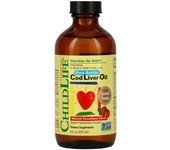 ChildLife Essentials, Pure Arctic Cod Liver Oil, Natural Strawberry Flavor, 8 fl oz (237 ml)