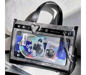 Bolso de hombro con cadenas Y2k para mujer, estilo gótico, punk, de diseñador original, estilo japonés, de alta calidad, estilo Lolita Jk 29.5X23X11cm