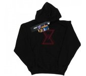 Marvel Sudadera con capucha para niñas de Avengers Infinity War Black Widow Lines 5-6 Years blanco