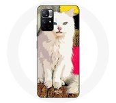 Coque Redmi Note 11 5G Turc de van chat blanc aux yeux bleu et jaune