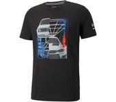 Puma BMW Motorsport Graphic Tee, camiseta negra para hombre XS negro