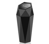 Accesorios Organizador de cubo de basura para coche Cubo de basura con diseño de diamante Cubo de basura para coche con tapa Cubo de basura oro