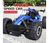 Nuevo 2WD 1:16 RC Coche con luces LED 2.4G Radio Control Remoto Coches Buggy Escalada Camiones de Control Todoterreno Juguete para Niños negro