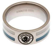 Anillo de rayas de acero inoxidable del Manchester City FC S