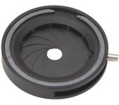 Diafragma de apertura de iris ajustable de 1,2 a 18 mm, aleación de aluminio, 12 láminas, lente de control manual