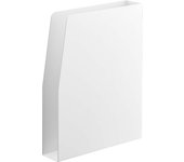 Estuche de impresión magnética Yamazaki Jitsugyo 4126 blanco aprox.. Organizador de almacenamiento con ranuras para cartas, tipo torre, de 18,5 x 4,2 x 23,5 cm de ancho x 4,2 x 23,5 cm de alto